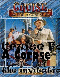 Box art for Cruise For A Corpse