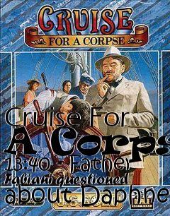 Box art for Cruise For A Corpse