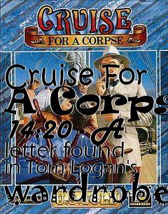 Box art for Cruise For A Corpse