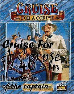 Box art for Cruise For A Corpse