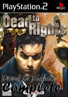 Box art for Dead to Rights