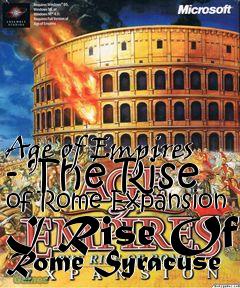 Box art for Age of Empires - The Rise of Rome