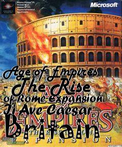 Box art for Age of Empires - The Rise of Rome
