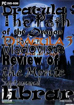 Box art for Dracula 3: The Path of the Dragon