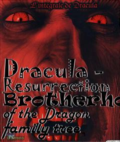 Box art for Dracula - Resurrection