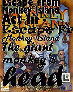 Box art for Escape from Monkey Island