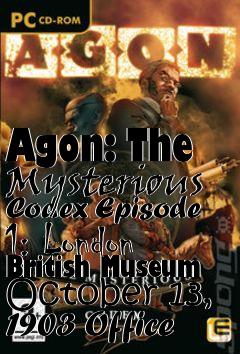 Box art for Agon: The Mysterious Codex