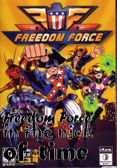 Box art for Freedom Force