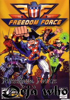 Box art for Freedom Force