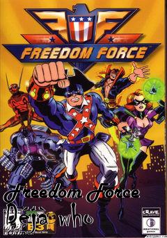 Box art for Freedom Force