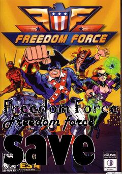 Box art for Freedom Force