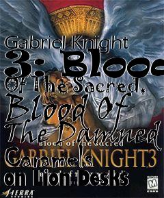 Box art for Gabriel Knight 3: Blood Of The Sacred, Blood Of The Damned