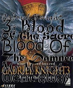 Box art for Gabriel Knight 3: Blood Of The Sacred, Blood Of The Damned