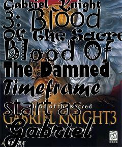 Box art for Gabriel Knight 3: Blood Of The Sacred, Blood Of The Damned