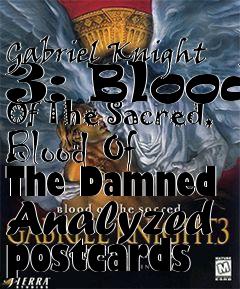 Box art for Gabriel Knight 3: Blood Of The Sacred, Blood Of The Damned