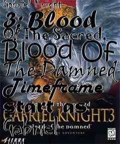 Box art for Gabriel Knight 3: Blood Of The Sacred, Blood Of The Damned