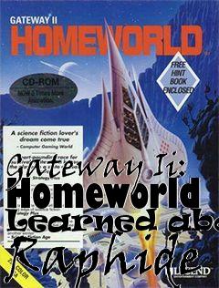 Box art for Gateway Ii: Homeworld