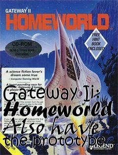 Box art for Gateway Ii: Homeworld