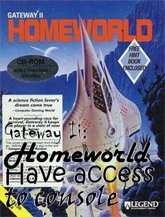 Box art for Gateway Ii: Homeworld