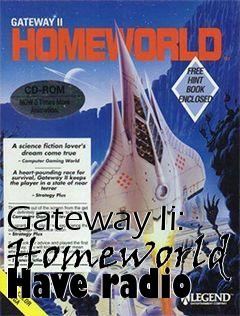 Box art for Gateway Ii: Homeworld