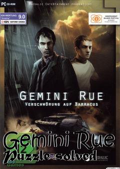 Box art for Gemini Rue