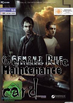 Box art for Gemini Rue