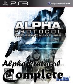 Box art for Alpha Protocol