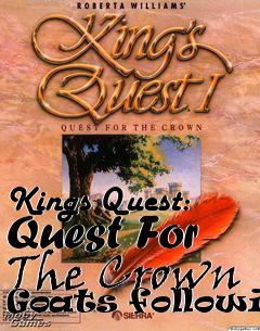 Box art for Kings Quest: Quest For The Crown