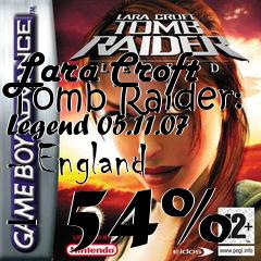 Box art for Lara Croft Tomb Raider: Legend