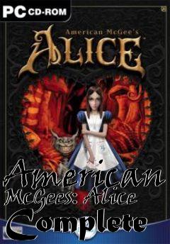 Box art for American McGees: Alice