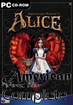 Box art for American McGees: Alice