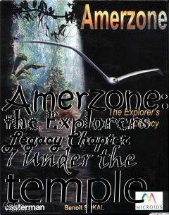 Box art for Amerzone: the Explorers Legacy