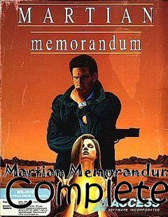 Box art for Martian Memorandum