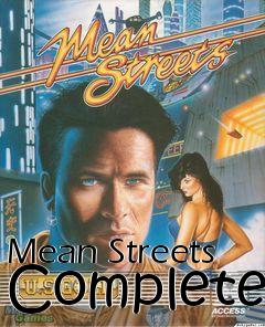 Box art for Mean Streets