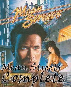 Box art for Mean Streets