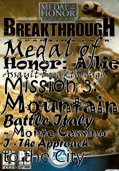 Box art for Medal of Honor: Allied Assault Breakthrough