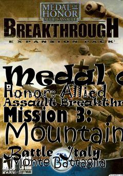 Box art for Medal of Honor: Allied Assault Breakthrough