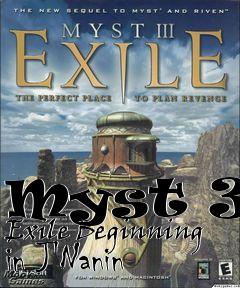 Box art for Myst 3 - Exile