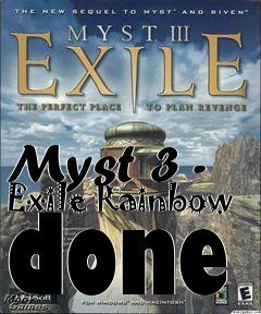 Box art for Myst 3 - Exile