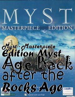 Box art for Myst - Masterpiece Edition