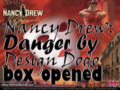 Box art for Nancy Drew: Danger by Design