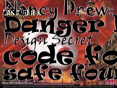 Box art for Nancy Drew: Danger by Design