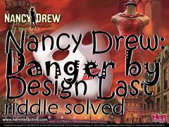 Box art for Nancy Drew: Danger by Design