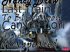 Box art for Nancy Drew: Last Train To Blue Moon Canyon