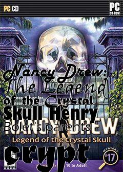 Box art for Nancy Drew: The Legend of the Crystal Skull