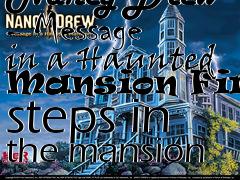 Box art for Nancy Drew - Message in a Haunted Mansion