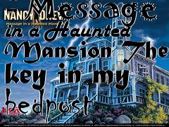 Box art for Nancy Drew - Message in a Haunted Mansion