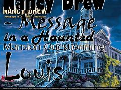 Box art for Nancy Drew - Message in a Haunted Mansion