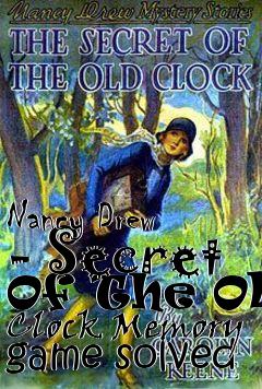 Box art for Nancy Drew - Secret Of The Old Clock