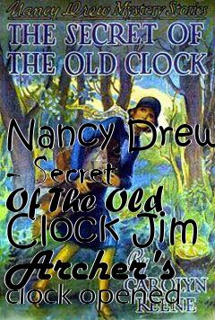 Box art for Nancy Drew - Secret Of The Old Clock